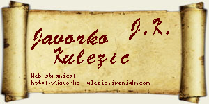 Javorko Kulezić vizit kartica